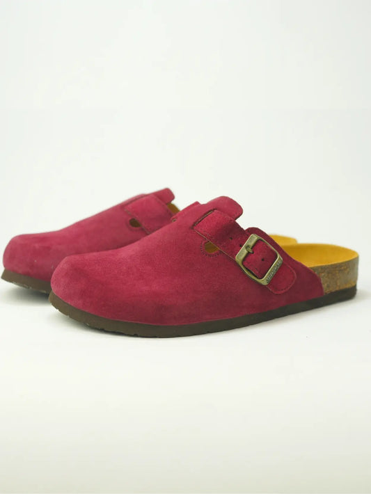 sabot bordeaux daim