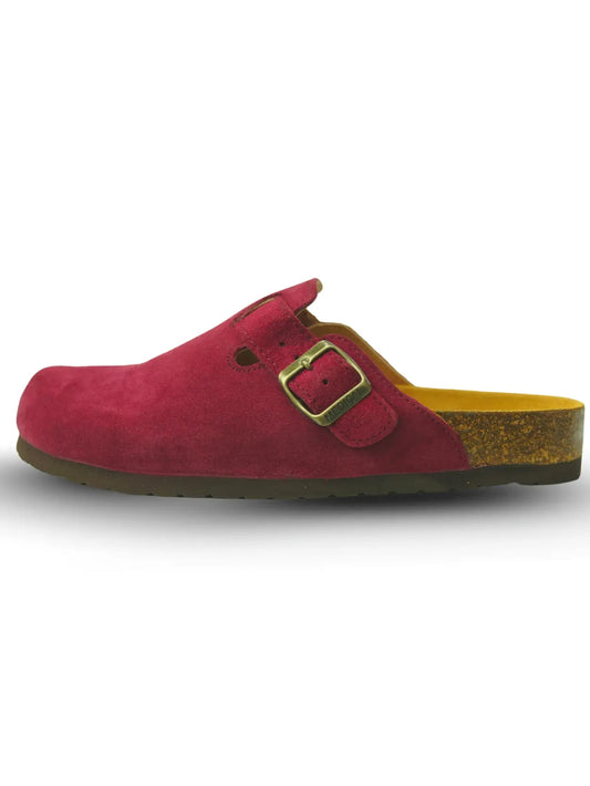 sabot bordeaux daim
