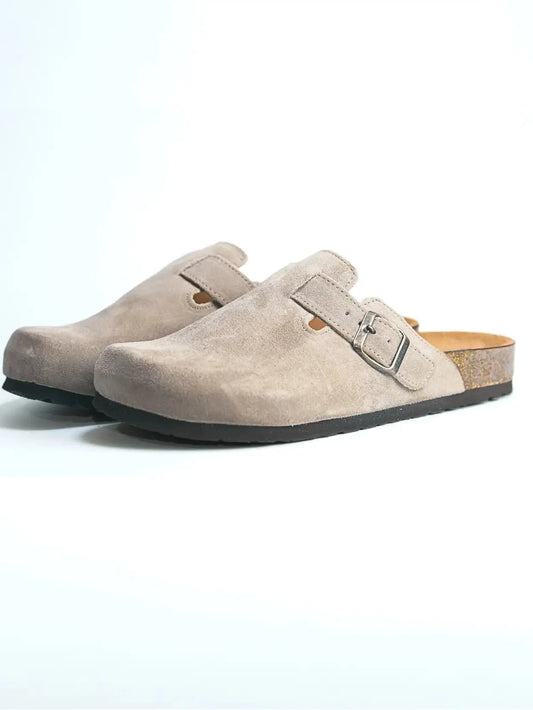 Sabots beige Suède daim