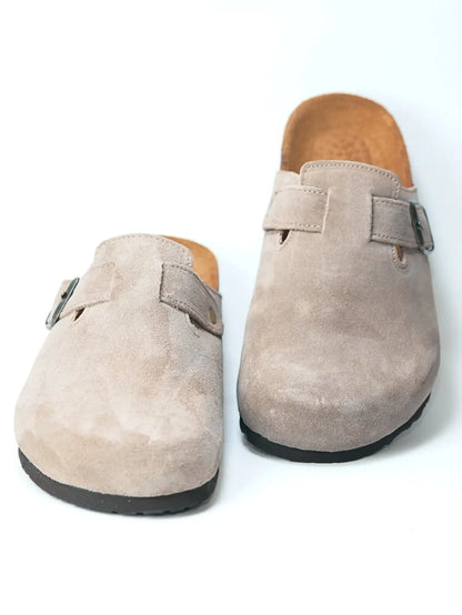 Sabots beige Suède daim